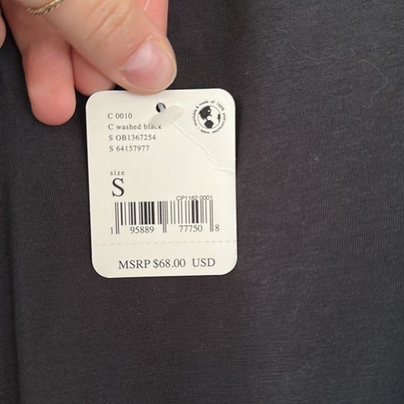 FP Perfect Pima Bodysuit in Washed Black - Picture 4 of 4